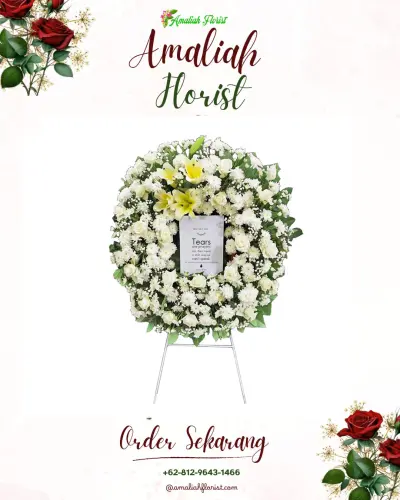Krans Bunga Duka Cita di Genengan